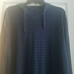 Men's Nautica blue striped hoodie